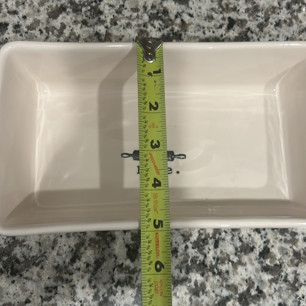 Rae Dunn Ceramic Baking Dish "Bake", Bread Loaf Pan, Kitchen Baking Decor - Picture 10 of 10
